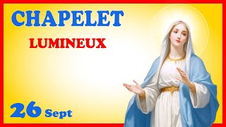 CHAPELET 🙏 Jeudi 26 Sept  Mystères Lumineux [upl. by Ardeha181]