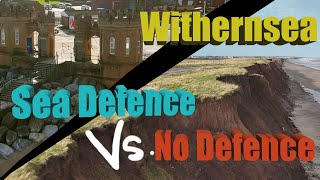 Withernsea Sea Defence vs No Defence [upl. by Nelleeus]