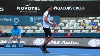 Grigor destroys racquet and almost his face QF [upl. by Maggie]