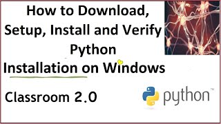 How to Install Python on Windows OS  Download Setup Install and Verify Python🐍💻 pythonbeginners🐍 [upl. by Eelrefinnej]