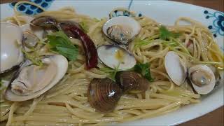 Clam vongole bianco 🦪🧄🍝 ＃clampasta vongole pastarecipe [upl. by Irma]