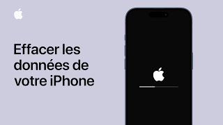 Effacer les données de votre iPhone  Assistance Apple [upl. by Aneger]