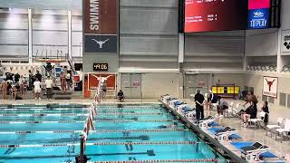 Carson Foster 400 IM Time Trial ties UT pool record at Texas Invitational Thursday December 21 2024 [upl. by Ennalyrehc]