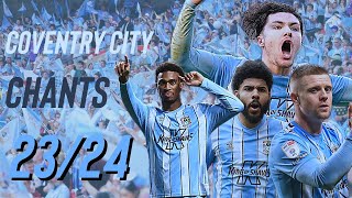 COVENTRY CITY BEST FOOTBALL CHANTS LYRICS Updated For 202324 Season [upl. by Engvall]