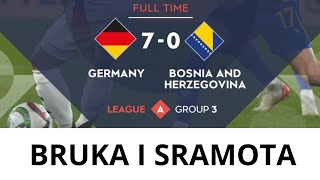 NJEMACKA 70 BOSNA I HERCEGOVINA  Bolan poraz  sramota [upl. by Rehpitsirhc]