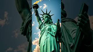 The Inspiring History of the Statue of Liberty  Symbol of Freedom shorts [upl. by Zolly]