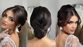 Penteado com TÉCNICA COMPLETA para o COQUE mais INCRÍVEL  INCREDIBLE low bun hairstyle [upl. by Arhas]