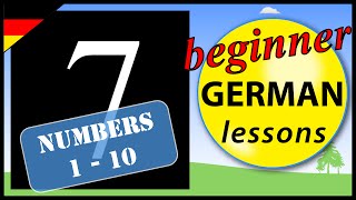 Numbers 1 to 10 in German  Beginner German Lessons for Children [upl. by Corena]