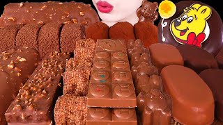 ASMR CHOCOLATE PARTY ICE CREAM MOCHI ROLL CAKE TICO DONUTS HERSHEY 초콜릿 디저트파티｜EATING｜MUKBANG｜먹방 [upl. by Teraj]