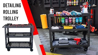 Fully Loaded Garage Detailing Cart  MaxShine Steel Rolling Trolley [upl. by Nosmirc]