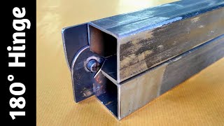 diy metal hinges  How to easily make Hinges  Metalworking Project [upl. by Kursh]