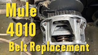 Kawasaki Mule 4010 Belt Replacement [upl. by Cressida56]