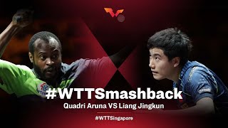 Quadri Aruna vs Liang Jingkun  WTTSmashback  WTT Cup Finals Singapore [upl. by Nivek360]