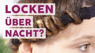 Locken über Nacht Funktioniert das Haarband wirklich  PRODUKTTEST [upl. by Hett]