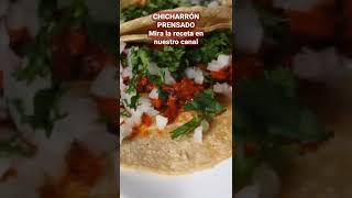 BROLL CHICHARRÓN PRENSADO receta CHILANGA 🔥🤤  El Recetario de 5 ⭐ receta shorts comida BROLL [upl. by Foulk]