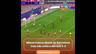 Milson marca diante do Barcelona [upl. by Jarrid]