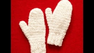 Easy to crochet Mittens Lion Brand Pattern [upl. by Sidras]