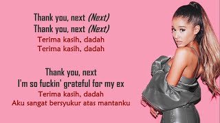 Ariana Grande  ​thank u next  Lirik Terjemahan Indonesia [upl. by Fayette]