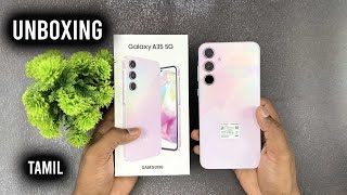 Samsung Galaxy A35 Unboxing in Tamil  Galaxy A35 5G Full Review in Tamil⚡Camera amp BGI Test [upl. by Anerahs]