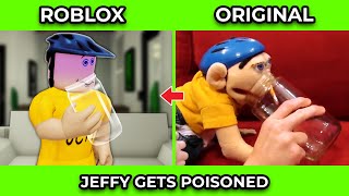 SML Movie vs SML ROBLOX Jeffy Gets Poisoned  Side by Side [upl. by Samy302]