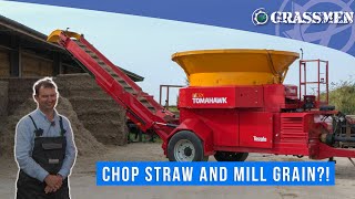 Chop Straw AND Mill Grains with Teagles Tomahawk C120 [upl. by Abdul]