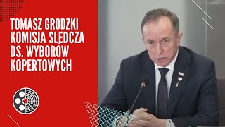 Tomasz Grodzki Senat uratował honor Rzeczypospolitej Komisja śledcza ds wyborów kopertowych [upl. by Woodman705]