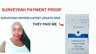 Surveyeah Review And Tutorial Payment Proof 2022 Best Online Earning Website [upl. by Netsruk]