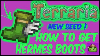 How To Get Hermes Boots New Seed In Terraria 2024  Terraria 1449 [upl. by Idorb]