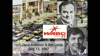 WABC New York July 13 1967 with Herb Oscar Anderson amp Ron Lundy Remastered Reel [upl. by Bagley]