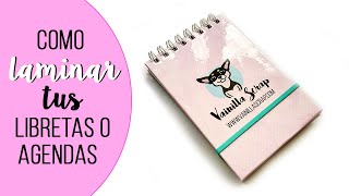 COMO HACER LIBRETAS O AGENDAS LAMINADAS [upl. by Dincolo]