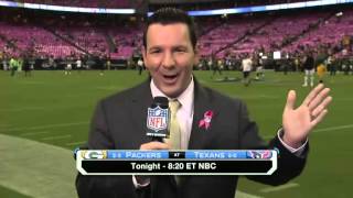 nfl reporter hit in head with football LMAO [upl. by Lifton]