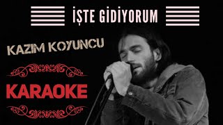 İşte Gidiyorum  Gitar Karaoke [upl. by Amla208]