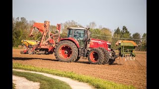 SEMIS DE MAÏS 2018  VADERSTAD Tempo R12 rangs amp Massey 7726 [upl. by Hanshaw]