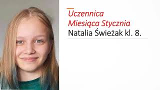 Rozstrzygnięcie konkursu  Uczeń na Medal za miesiąc styczeń [upl. by Lyndes]