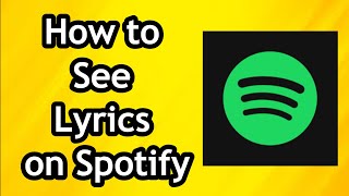 How to See Lyrics on Spotify  Full Guide [upl. by Eednus]