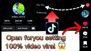 Viral tiktok settings bangla 2023foryou settingshow to viral tiktok videotiktok settings tutorial [upl. by Niven]