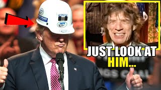 Mick Jagger LAUGHS in Donald Trumps Face Brutally Mocks His Stupidity [upl. by Adlar]