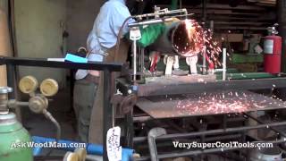 Cutting Torch 2 of 3 Oxy Acetylene Torch Holder  Pipe Rolling System [upl. by Joselow]