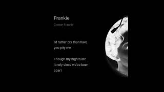 frankie  connie francis karaoke cover [upl. by Claudio237]