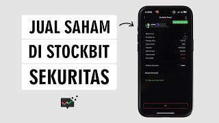 Cara Menjual Saham Di Aplikasi Stockbit [upl. by Mae]