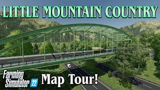 “LITTLE MOUNTAIN COUNTRY” FS22 MAP TOUR  NEW MOD MAP  Farming Simulator 22 Review PS5 [upl. by Petrie301]