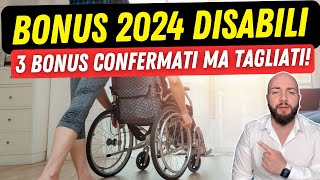 BONUS DISABILI 2024 INPS 3 bonus confermati per il nuovo anno [upl. by Eah]