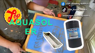 How to apply photo emulsion using AQUASOL ER tulco emulsion [upl. by Beyer]