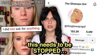 TheGlowUpsGal TikToks Worst Account For Girls [upl. by Cirillo]