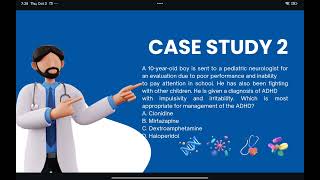 CNS Stimulants pharmacy casestudies exam [upl. by Steinman]