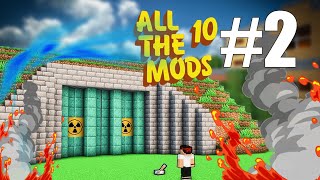 All The Mods 10 BUNKER RUSH minecraft Ep2 [upl. by Reahard705]