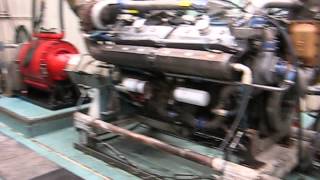 Detroit Diesel 16V92TA DDECIII Marine Eng Dyno [upl. by Novahc874]