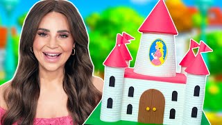 PRINCESS PEACH CASTLE CAKE  NERDY NUMMIES  MARIO BROTHERS [upl. by Lavelle571]