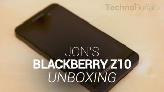 Blackberry Z10 Unboxing  Jons Take [upl. by Brunella]