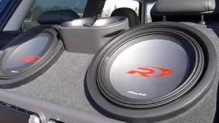 How to build a woofer box in a Mini Cooper with Alpine SWR1242D [upl. by Llecrup]